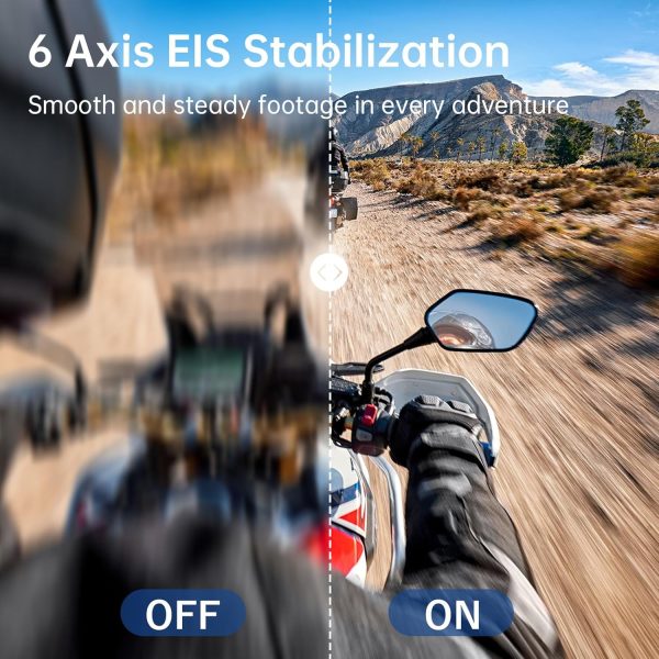 Action Camera 4K60FPS 20MP with Touch Screen EIS Remote Control 131 FT Underwater Camera 5X Zoom Support Video&Photo Editing External Microphone Vlog Camera - Image 3
