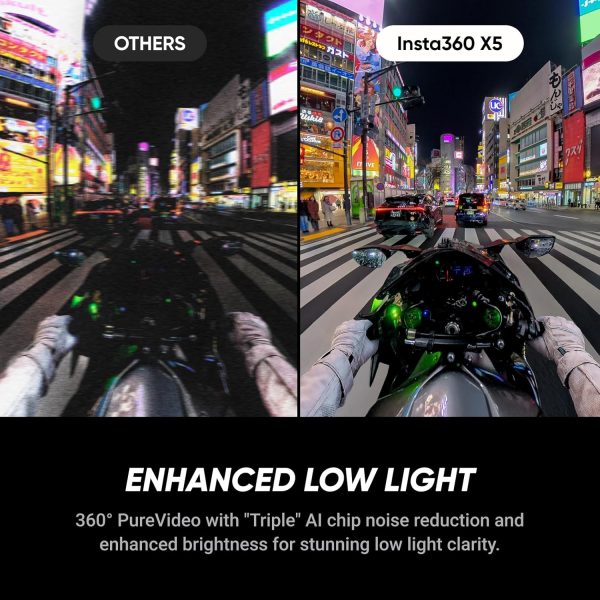 Waterproof 8K 360° Action Camera, Leading Low Light, Invisible Selfie Stick Effect, Rugged and Replaceable Lens, 3-Hour Battery, Built-in Wind Guard, Stabilization, Triple AI Chip Design - Image 3